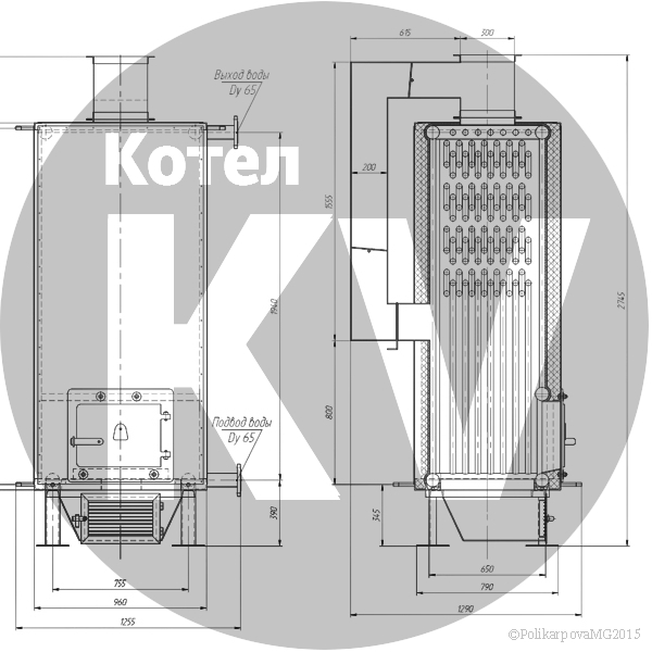 Чертеж котла польская жара